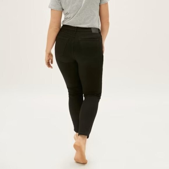 Everlane Curvy Authentic Stretch High Rise Skinny Jeans Black Size 25 NWT - Picture 2 of 11